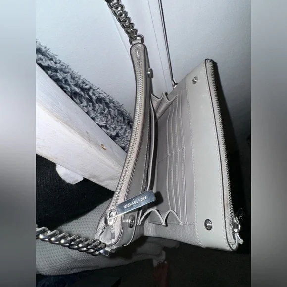 Michael Kors Double-Zip Pebble Leather Crossbody - Picture 5 of 5